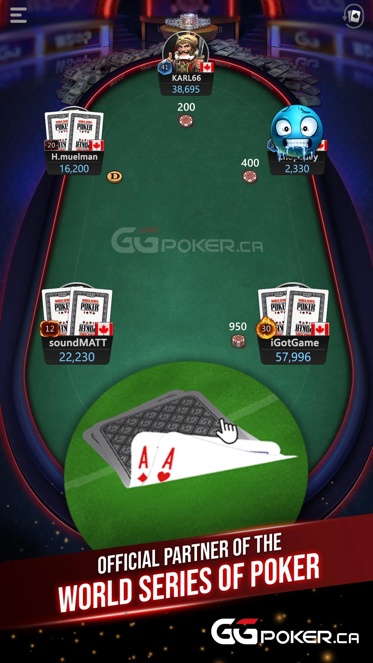 GGPoker poker client — real screenshot 1