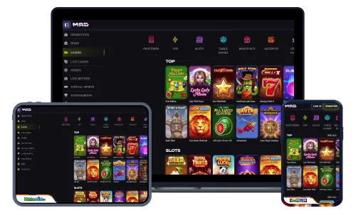 MadCasino casino client — real screenshot 2